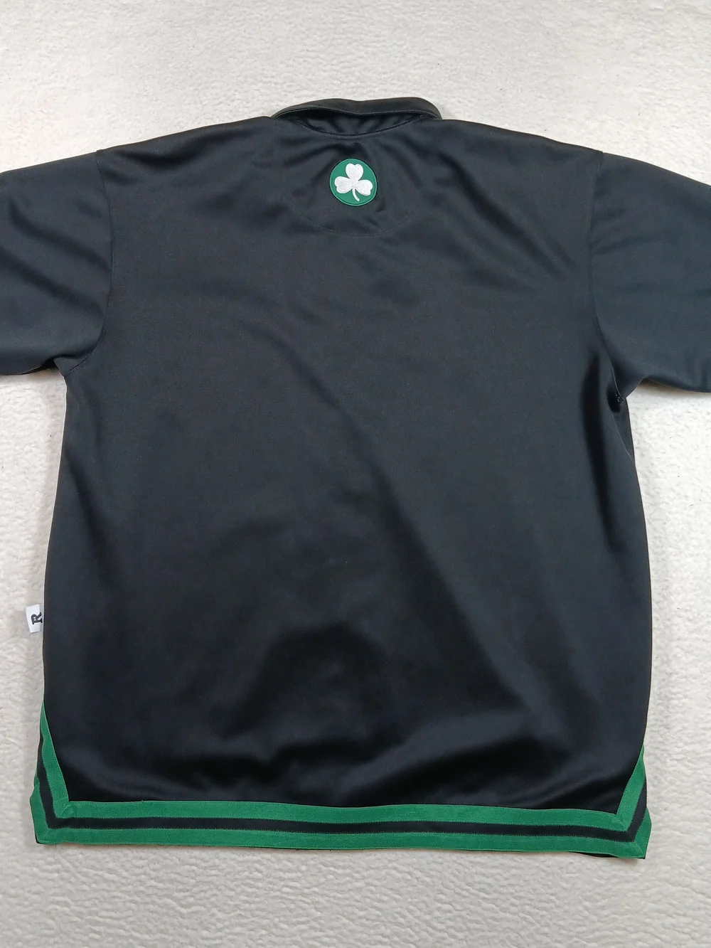 Nike Boston Celtics Rewind Shooting Shirt Mens 3XL Black Warm Up Snap Button 25